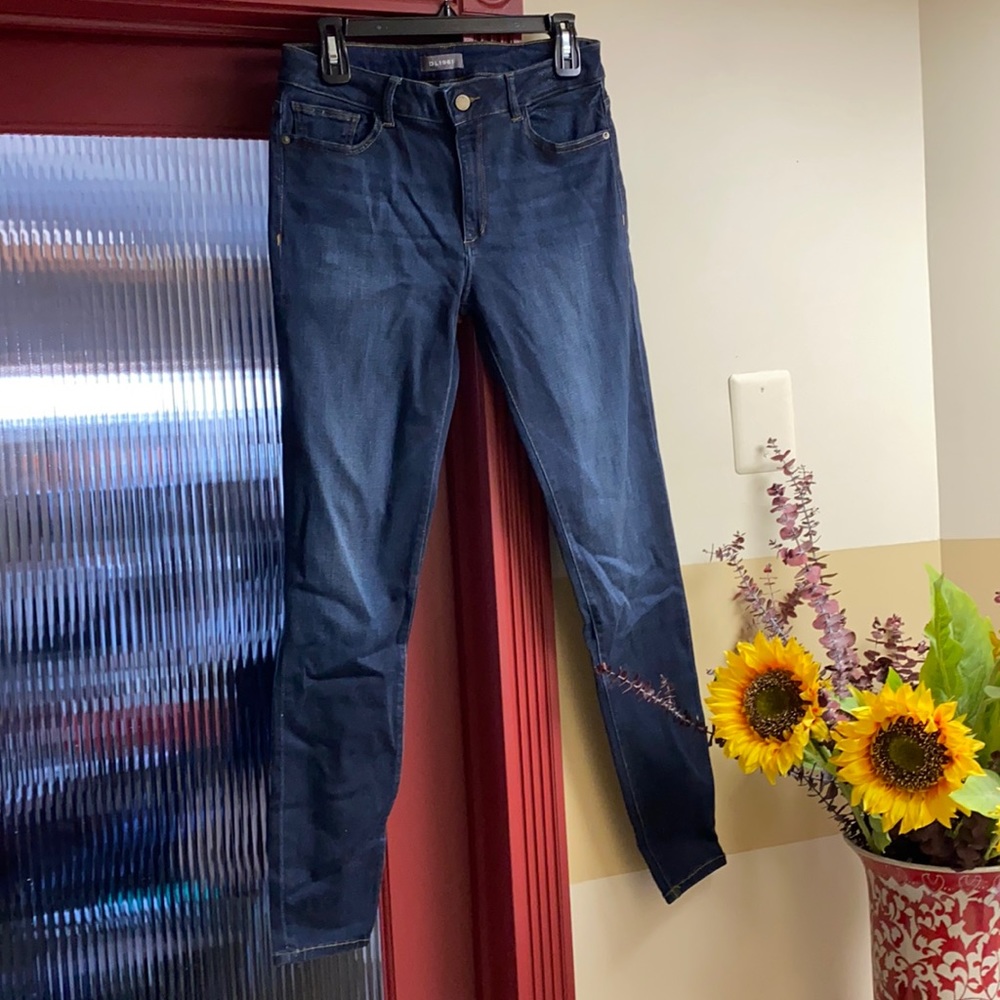 DL 1961 Dark Blue Denim Stretch Skinny Jeans Never Used